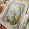 1:12 Stunning Miniature French Aubusson Tapestry Roses Floral Frame Castle view 4