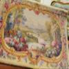 1:12 Stunning Vintage Miniature Aubusson Tapestry Bird Countryside Landview view 1