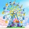 2026 Newly Upgrade Ferris Wheel Building Set with Fairy Light, Two-Way Rotating Ferris Wheel Building Blocks Set of 813 PCS, Amusement Park Model Kit for Kids Ages 8+, Ideas Gift for Boys and Girls view 1