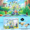 2026 Newly Upgrade Ferris Wheel Building Set with Fairy Light, Two-Way Rotating Ferris Wheel Building Blocks Set of 813 PCS, Amusement Park Model Kit for Kids Ages 8+, Ideas Gift for Boys and Girls view 3