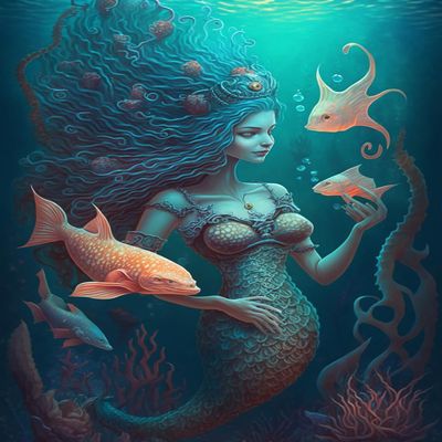 Adults Kids Wooden Jigsaw Puzzle Deep Sea Mermaids Challenging Educational Fun Family Games Toys Gifts for Home Decor Family Activities 500 Pieces