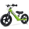 KRIDDO Pro Toddler Balance Bike 2+ Year Old with Hand Brake and Kickstand, 12 Inch Push Bicycle, Gift Bike for 2-5 Boys Girls, Green view 1