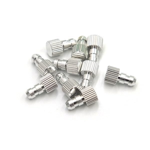 BrewJa Fuel Tank Bulkhead D4.5mm Oil Pipe Stopper for DIY RC Gasoline Jet Boats 3-4mm Tubing Parts (Color : Silver X 10PCS)