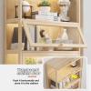 YUGXTH Display Cabinet, Display Shelf for Collectibles, Glass Display Case, Transparent and Dustproof on Three Sides, Strong Load-Bearing, Easy to Open and Close(1f,80cm/31.5in) view 3