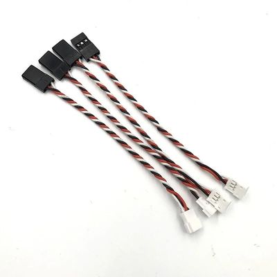 BrewJa 4PCS JST 1.5mm 3Pins Male Female and JR Style for Mini Receiver Servo Wire Plug Converter (Color : Type A)