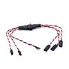BrewJa 1 Pair MPX 8Pin Golden Plated Connector Multi-Wires with Servo Extension Plug Male Femal 2/3 Wires for RC Model Glider Airplanes (Color : 2 Cables Length 15cm) view 4