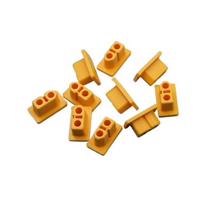 BrewJa 10pcs XT60 XT60H Male Female Plug Dust Cap PVC Protective Cover Anti-Dirt Cap Protector Shell for RC Aircraft Drone (Color : XT60 Yellow-Male)