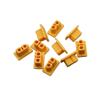 BrewJa 10pcs XT60 XT60H Male Female Plug Dust Cap PVC Protective Cover Anti-Dirt Cap Protector Shell for RC Aircraft Drone (Color : XT60 Yellow-Male) view 1