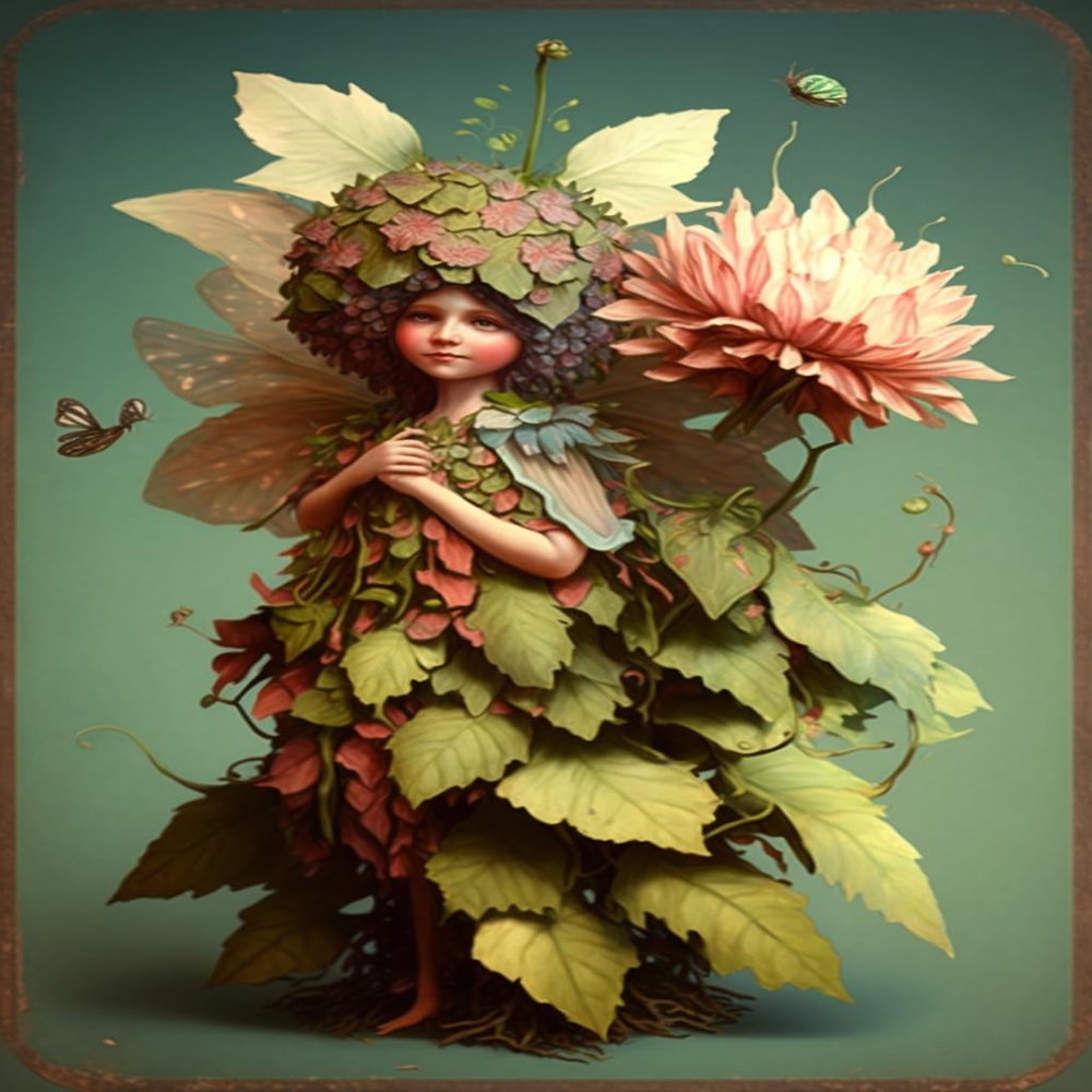 1000 Piece Adult Woodiness Puzzle, Flower Fairy, Children's Puzzle Game Educational Gift, Room Decor