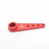 BrewJa 1PC Metal Servo Arm Horn 25T Teeth Servo Extension Arms Compatible with futaba TOWERPRO RC Car Boat Helicopter Airplane Spare Parts (Color : 1PC Red) view 1