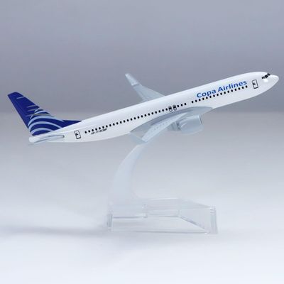 yuanpulalala 1/246 Boeing 16cm Aircraft Model B737 Copa Air Metal die-Casting Static Collection and Display Gift