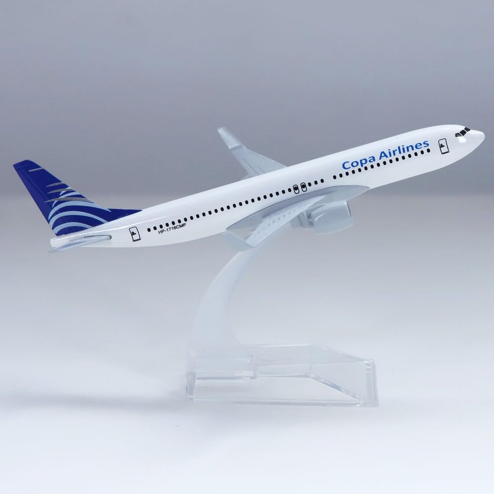 yuanpulalala 1/246 Boeing 16cm Aircraft Model B737 Copa Air Metal die-Casting Static Collection and Display Gift