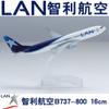 yuanpulalala 1/246 Boeing 16cm Aircraft Model B737 LAN Air Metal die-Casting Static Collection and Display Gift view 2