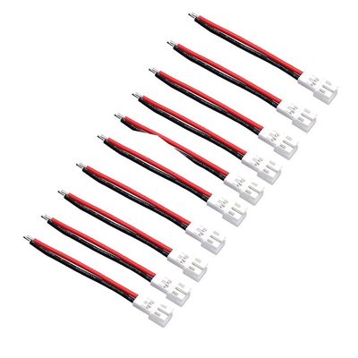 BrewJa 10pcs 5cm 24AWG Tiny Whoop JST-PH 2.0 Female/Male Plug Silicone Cable for UR65 US65 UK65 Beta65 Micro FPV Drone Accessories (Color : 10PCS Female)