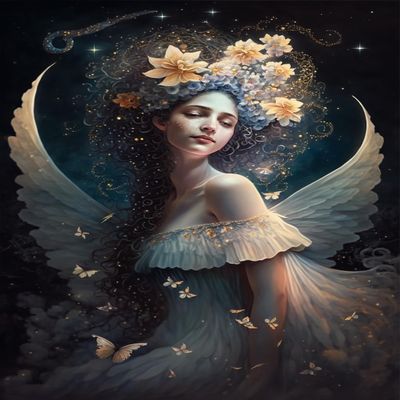 1000 Piece Puzzles for Adults, Flower Angel Home Safe Wooden DIY Puzzle - Fun, Challenging Brain Teaser - Suitable for All Beginners - for Room Wall Decoration