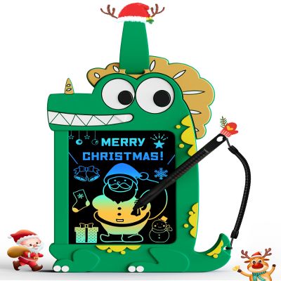 TEKFUN NanoDoodle Gift for Kids, Dinosaur Boys Toys 4.5in LCD Drawing Board, Activity Portable Gift Personality Tag Kid Toys for Birthday Christmas Gift 3-10 Years