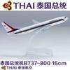 yuanpulalala 1/246 Boeing 16cm Aircraft Model B737 Thai Air Metal die-Casting Static Collection and Display Gift view 2
