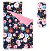 Jundetye Toddler Nap Mat with Pillow and Plush Blanket, Kids Sleeping Bags for Preschool Daycare, Slumber Bags for Girls Boys Ages 3-7 Years, 55'' x 23'', Floral view 1