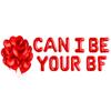 100% LIKED-Can I Be Your BF Party Decorations, Red Heart Balloon Bouquet, Valentine's Day, Birthday Party Deco Supplies view 1