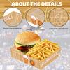Basketball Party Decorations Basketball Party Supplies-36Pcs Basketball Party Favors Basketball Paper Food Tray Basketball Disposable Serving Boats for Basketball Theme Birthday Party Decorations view 4