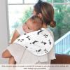vvfelixl Baby Burp Cloths Boston Terrier Dog Baby Newborn Cotton Burping Cloths Set Baby Washcloths 4 Pack view 4
