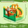Bounce House, Kids Bounce House with Slide, Inflatable Bouncer Castle with Blower, Basketball Hoop & Toss Game for Garden Parties Outdoor Indoor Play Bounce House for Kids 3-8 view 2