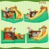 Bounce House, Kids Bounce House with Slide, Inflatable Bouncer Castle with Blower, Basketball Hoop & Toss Game for Garden Parties Outdoor Indoor Play Bounce House for Kids 3-8 view 3