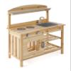 Bayer Chic 2000 Mud Kitchen, Untreated, Solid Wood, Outdoor Children's Kitchen, for Children from 3 Years view 2