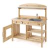 Bayer Chic 2000 Mud Kitchen, Untreated, Solid Wood, Outdoor Children's Kitchen, for Children from 3 Years view 3