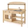 Bayer Chic 2000 Mud Kitchen, Untreated, Solid Wood, Outdoor Children's Kitchen, for Children from 3 Years view 4