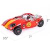 ArtCreativity Metal Model Car Building Kit - 230 PC 3D Car Model Kit - STEM Metal Car Building Kit for Boys - Red Vintage Toy Racecar with Moving Wheels - Build Your Own Car Kit for Kids with Tools view 4
