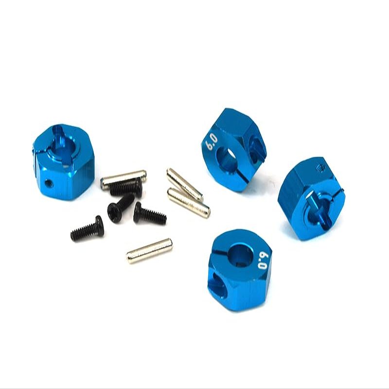12mm Hex Wheel (4) Hub 6mm Thick for 1/10 Traxxas, Axial, Tamiya, Drift & TC