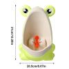 awakentti Frog Potty Training Urinal, Cartoon Boys Urinal with Suction Cups, Urinal Kids Toddler Pee Trainer for Picnicing, Hotel, Home, Camping, Kindergarten, Amusement Park (Green) view 2