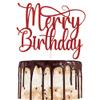 Merry Christmas Birthday cake Toppers,Glitter Christmas Cake Decorations for Holiday Xmas Party, Ice Cream CelebrationsDecorations dishesCake Topper Picks  view 1