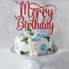 Merry Christmas Birthday cake Toppers,Glitter Christmas Cake Decorations for Holiday Xmas Party, Ice Cream CelebrationsDecorations dishesCake Topper Picks  view 3