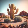 1000 Piece Adult Woodiness Puzzle, Desert Cactus, Children's Puzzle Game Educational Gift, Room Decor view 1