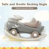 BABY JOY 3 in 1 Rocking Horse, Ride On Push Car for Toddlers w/Detachable Balance Board, Smooth Wheels & Anti-Slip EVA Strips, Shark Rocking Sliding Toy Set for Boys Girls Indoor Outdoor Play (Gray) view 3