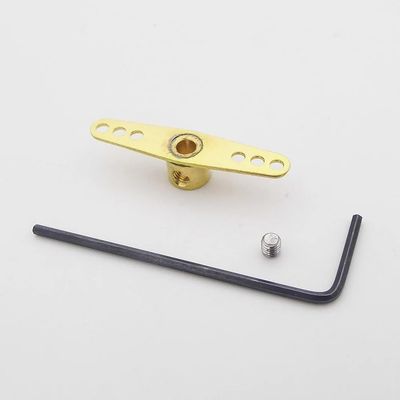 BrewJa 1PCS Copper 3mm Servo Arm Horn Steering Rudder Arm Linkage End Tie Rod Pull Rod End for 3mm Shaft RC Boat Marine Model (Color : 1PC Straight arm)