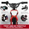 AIII Lightweight Electric Dirt Bike for Kids, 170/340W Electric Motorcycle Up to 10/12MPH, 24V Detachable Battery, Hand-Operated Dual Brakes Electric Balance Bike for Ages 3-6/5-12 view 3