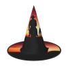 AoRom Texas Cowboy Printed Halloween Witch Hat,Witch Cap Costume Accessory For Halloween Christmas Party Decoration view 1