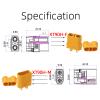 QIAN ZI QIU 10 Pair XT90H XT90 Connector with Solder Point Cover Cap for RC Lipo Battery Motor, RC Charger RC Car Truck view 3