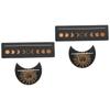 TAKESH 4 Pcs Display Stand Tarot Stand Tarot Rack Menorah Tray Tarot Organizer Witch Divination Tools Tarot Display Accessory Tray Tarot Holder Arcana Holder Wooden Jewelry Frame view 1