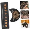 TAKESH 4 Pcs Display Stand Tarot Stand Tarot Rack Menorah Tray Tarot Organizer Witch Divination Tools Tarot Display Accessory Tray Tarot Holder Arcana Holder Wooden Jewelry Frame view 2