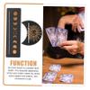 TAKESH 4 Pcs Display Stand Tarot Stand Tarot Rack Menorah Tray Tarot Organizer Witch Divination Tools Tarot Display Accessory Tray Tarot Holder Arcana Holder Wooden Jewelry Frame view 3