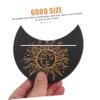TAKESH 4 Pcs Display Stand Tarot Stand Tarot Rack Menorah Tray Tarot Organizer Witch Divination Tools Tarot Display Accessory Tray Tarot Holder Arcana Holder Wooden Jewelry Frame view 4