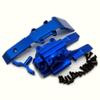 Aluminum Front Bulkhead Gear Box and Skidplate Blue for Traxxas 1/16 Mini E-Revo Slash Summit 7030X 7043 7037 view 3