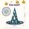 AoRom Water Drops Dots Printed Halloween Witch Hat,Witch Cap Costume Accessory For Halloween Christmas Party Decoration view 3