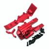 Aluminum Front Bulkhead Gear Box and Skidplate Red for Traxxas 1/16 Mini E-Revo Slash Summit 7030X 7043 7037 view 3