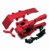 Aluminum Front Bulkhead Gear Box and Skidplate Red for Traxxas 1/16 Mini E-Revo Slash Summit 7030X 7043 7037 view 4