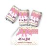 ArtPaperWonders It's a Girl Baby Shower Labels Mini Candy Bar Stickers Wrappers Pink Bow Party Supplies Decoration view 1